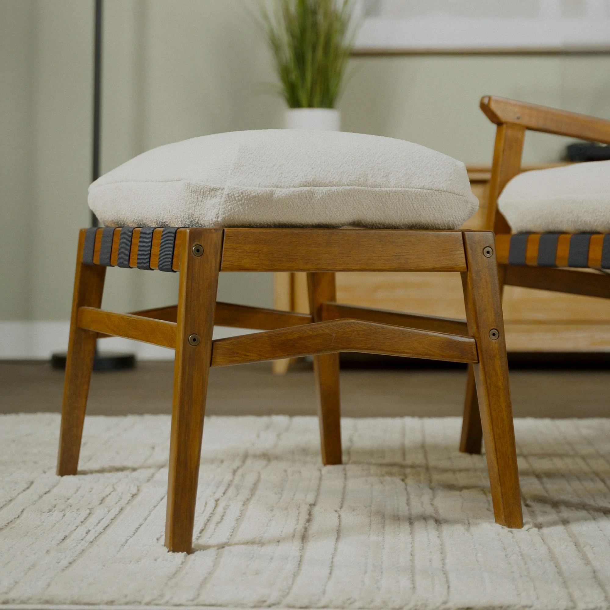 Mid Century Ottoman - Image 44