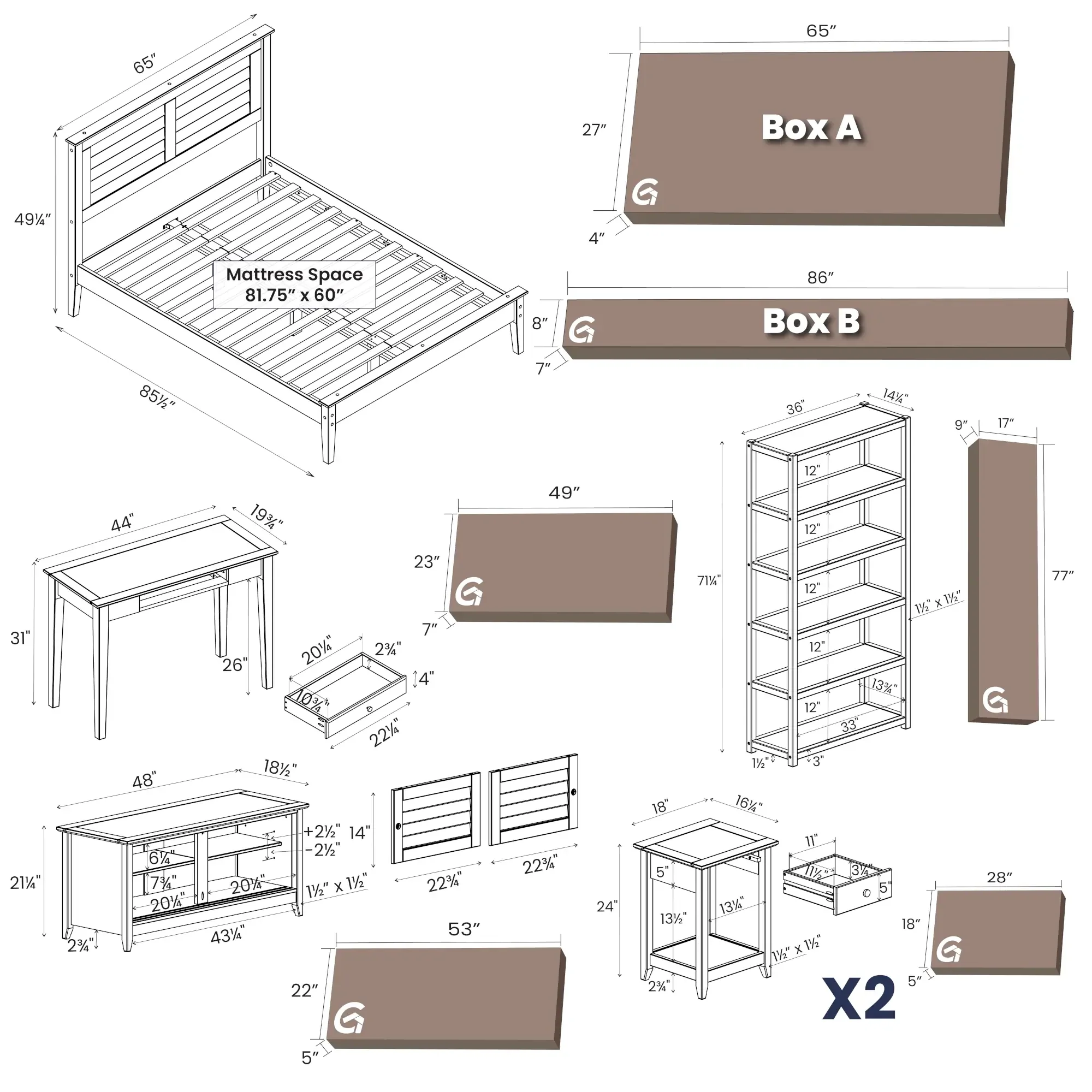 Greenport Bedroom Set (6-Piece) - Image 5